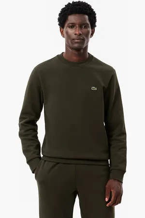 Lacoste Cotton Blend Sweatshirt with Crew Neck