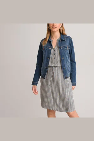 ANNE WEYBURN Stretch Denim Jacket