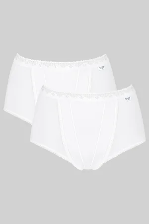Sloggi Pack of 2 Maxi Knickers with Tummy Control in Cotton
