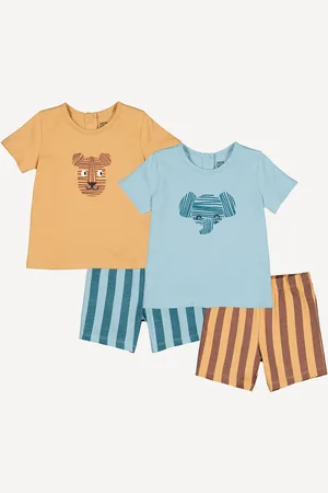 La Redoute Pack of 2 Short Pyjamas in Cotton With Animal Print