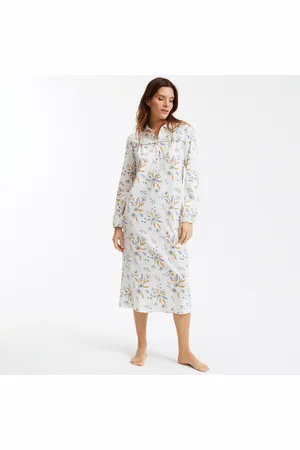 ANNE WEYBURN Printed Nightshirt in Cotton Jersey