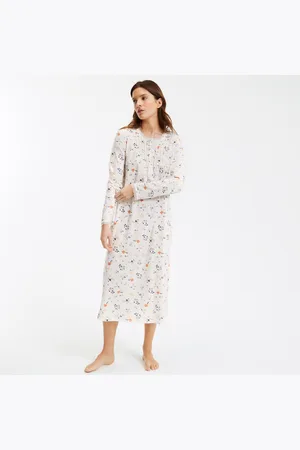 ANNE WEYBURN Long Cotton Nightshirt with