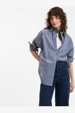 La Redoute Signatures Apolline Oversized Shirt in Striped Print