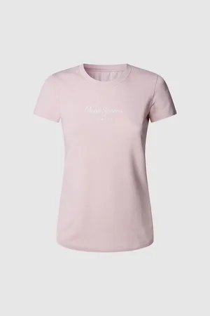 Pepe Jeans Logo Print Cotton T-Shirt with Short Sleeves