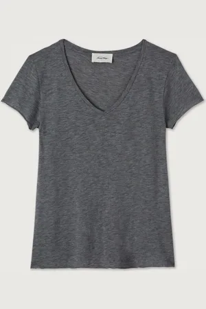 American Vintage Jacksonville V-Neck T-Shirt with Short Sleeves