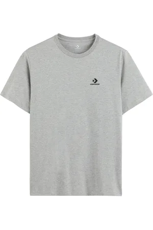 Converse Star Chevron Unisex T-Shirt with Embroidered Logo and Short Sleeves in Cotton
