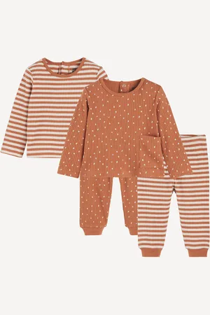 La Redoute Pack of 2 Pyjamas in Striped/Polka Dot Print Cotton