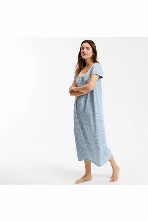 ANNE WEYBURN Long Nightdress with Macramé Details