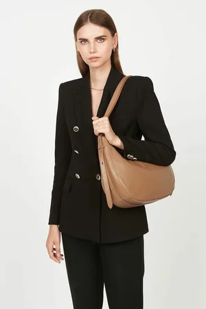 Lancaster Hobo Zipped Bag, L Dune