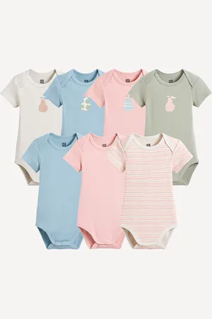 La Redoute Pack of 7 Bodysuits with Short Sleeves