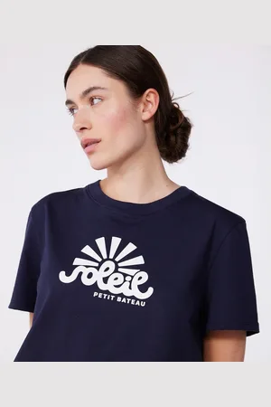 Petit Bateau Crew Neck T-Shirt with Short Sleeves
