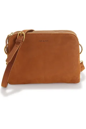 Nat & Nin Nael Leather Handbag with Double Compartment