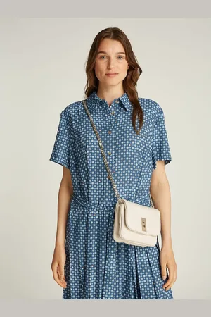 Tommy Hilfiger Soft Leather Crossover Bag with Chain Strap