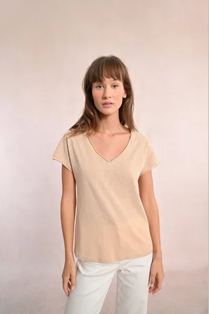 Molly Bracken Short Sleeve T-Shirt with V-Neck