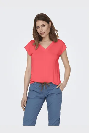 ONLY V-Neck Short Sleeve T-Shirt