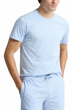 Ralph Lauren Pony Print Pyjama Top in Cotton Jersey