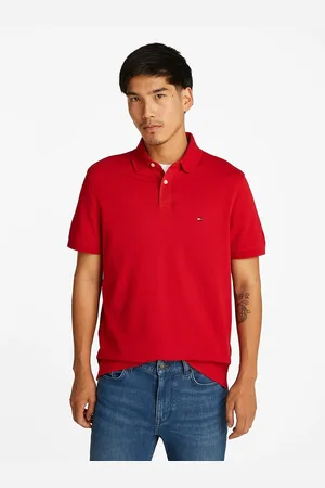Tommy Hilfiger Organic Cotton Polo Shirt in Regular Fit with 2-Button Collar