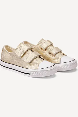 La Redoute Kids Metallic Trainers with Touch 