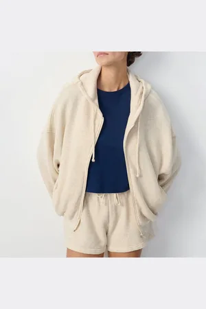 American Vintage Itonay Zip-Up Hoodie in Cotton/Linen