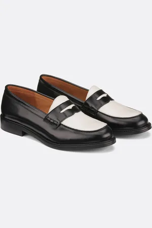 La Redoute Two-Tone Leather Loafers