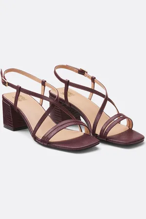 La Redoute Snake Print Heeled Sandals