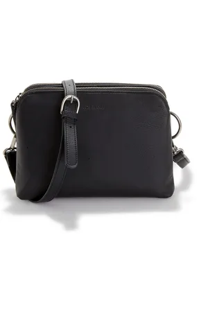 Nat & Nin Nael Leather Handbag with Double Compartment