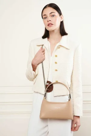 Lancaster Suave Ace Leather Bag with Zip Fastening