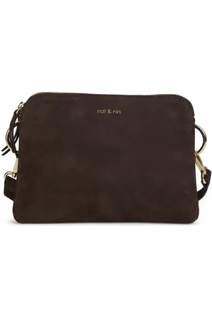 Nat & Nin Nael Leather Handbag with Double Compartment