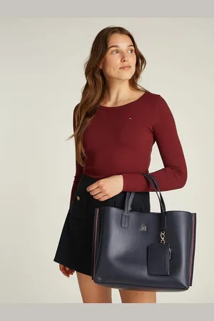 Tommy Hilfiger TH Distinct Satchel with Handles and Shoulder Strap