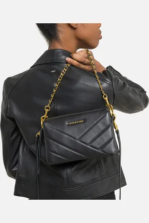 Lancaster S Soft Quilted Clutch Bag with Zip Fastening