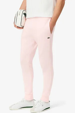 Lacoste Embroidered Logo Joggers in Cotton Mix and Slim Fit