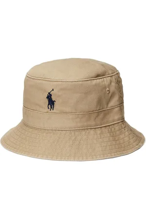 Ralph Lauren Polo Player Bucket Hat in Cotton