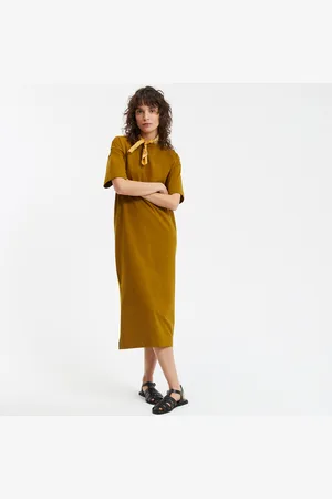 La Redoute Jersey Maxi Dress with Buttoned Shoulder