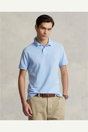 Ralph Lauren Cotton Custom Slim Fit Polo Shirt with Pony Player Embroidery