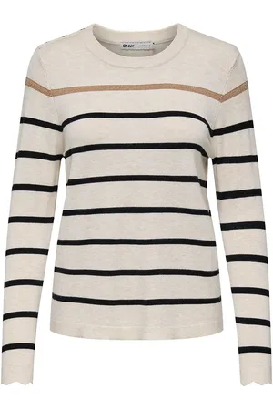 ONLY Striped Crew Neck Jumper