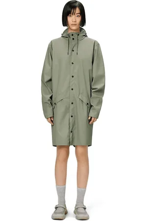 Rains Unisex Waterproof Hooded Jacket, Mid-Length