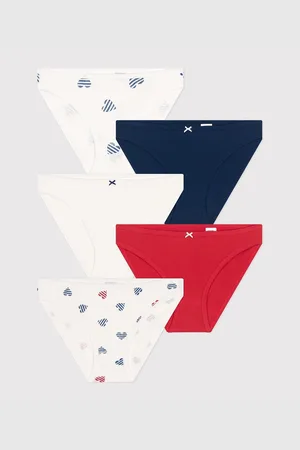 Petit Bateau Pack of 5 Knickers in Cotton