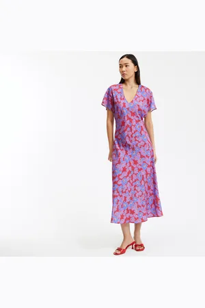 La Redoute Maxi Dress, V-Neck, Short Sleeves