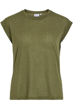 VILA Sparkly Striped T-Shirt