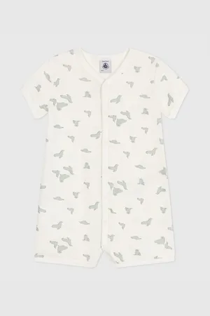 Petit Bateau Seal Print Cotton Romper