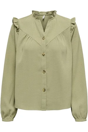 ONLY Blouse with Mandarin Collar