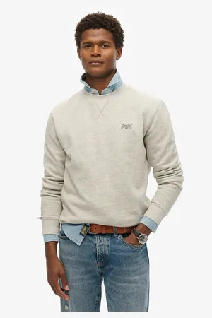 Superdry Essential Logo Sweatshirt in Cotton Mix with Crew Neck