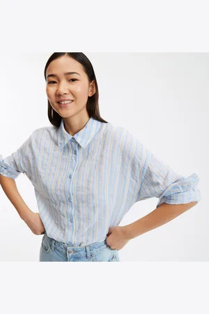 La Redoute Striped Oversized Shirt with Long Sleeves