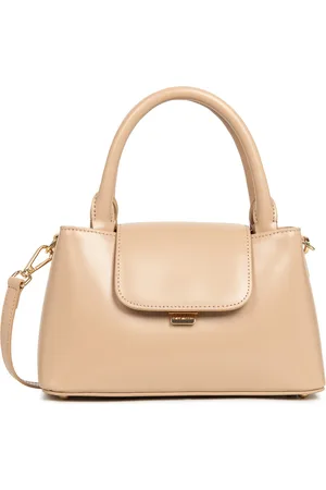 Lancaster S Suave Evenly Tote Bag in Leather with Flap and Clasp