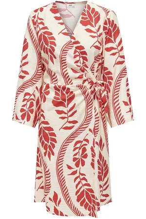 JDY Printed Short Wrapover Dress