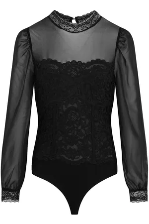 Morgan Lace Long Sleeve Bodysuit