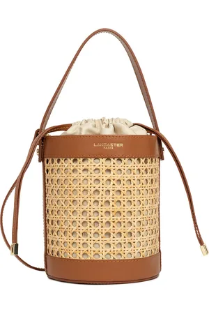 Lancaster M Cannage Rotin Drawstring Bucket Bag