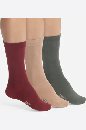 Dim Pack of 3 Pairs of Plain Crew Socks