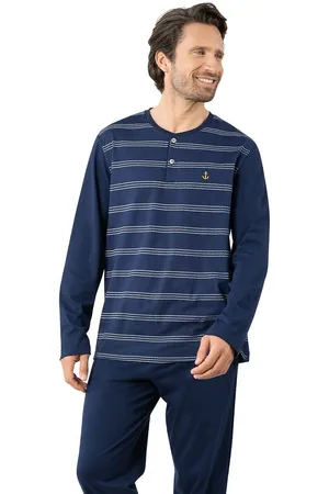 Eminence Pyjamas with Buttoned Crew Neck