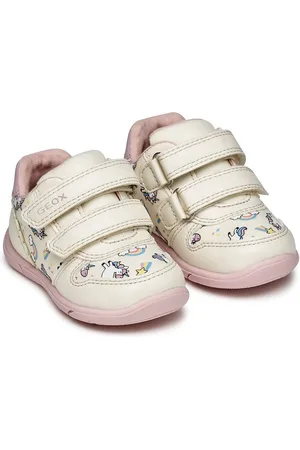 Geox Kids Zapito First Steps Breathable Trainers with Touch 